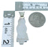 Zuni Storyteller Woman Multicolor Sterling Silver Pendant RX111450